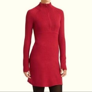 Athleta Red Olympia Sweater Dress